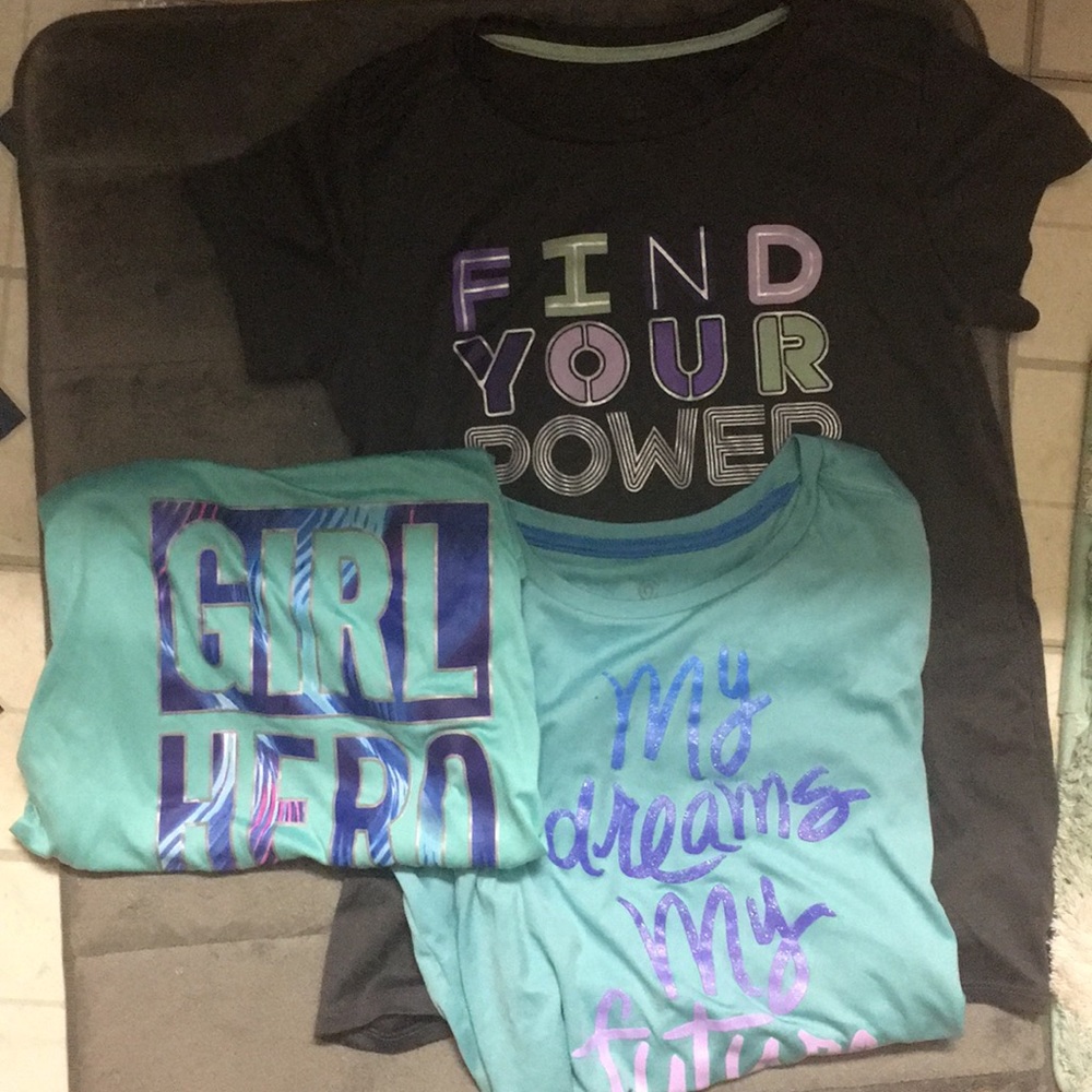 Girls Target workout shirts bundle